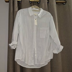 MAEVE by Anthropologie Linen & Cotten button down shirt